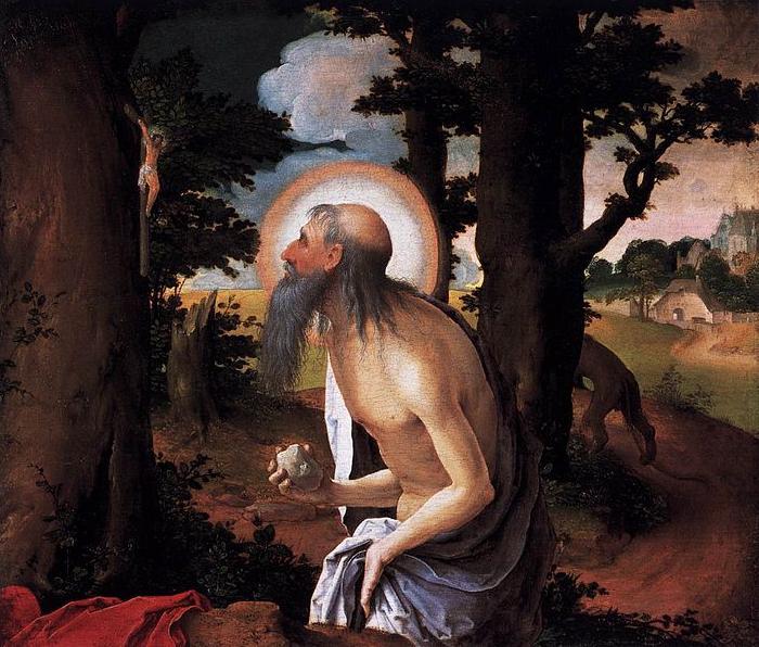 Lucas van Leyden St Jerome Penitent